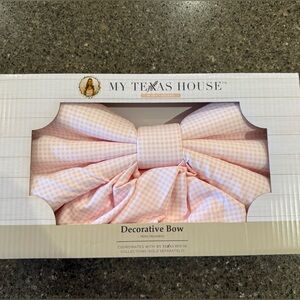 MEW! VIRAL Pink Gingham Decorative Bow from My Texas House